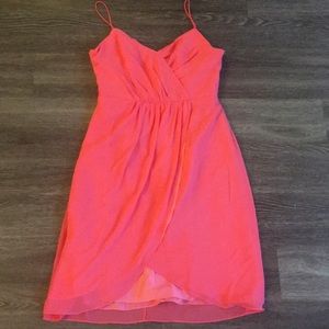 🔵Coral pink spaghetti strap formal dress